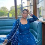 Rubina Bajwa Instagram - Wearing my beautiful friends design @aliwarofficial 💙 #buhebariyan releasing September 15th
