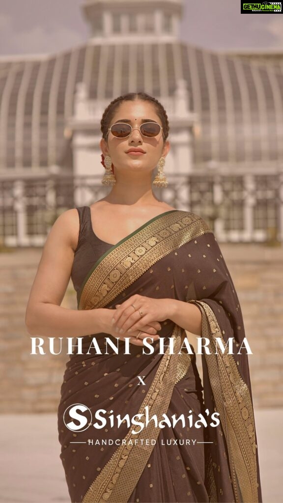 Ruhani Sharma Instagram - This one with jhumka 🙈 . . . . Wearing @singhanias_hyd