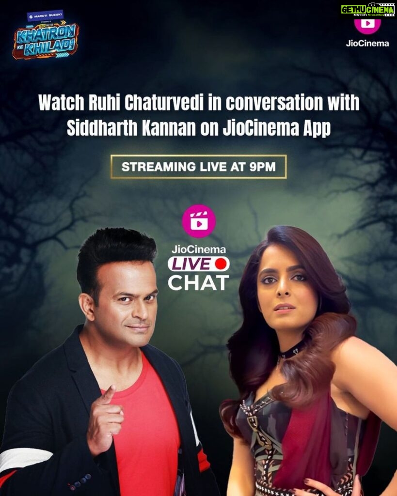 Ruhi Chaturvedi Instagram - Yaha khatra nahi, charcha hogi when our Khiladi @ruhiiiiiiiiii talks about her journey with @sid_kannan! Tune in tonight at 9 pm for the LIVE Chat, streaming free on #JioCinema. #RuhiChaturvedi #KhatronKeKhiladiOnJioCinema #KKK13 #KhatronKeKhiladi