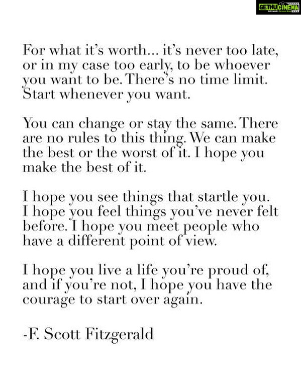 Rukmini Vasanth Instagram - I couldn’t find the perfect words, so I stole F. Scott Fitzgerald’s. Happy new year everyone 💛✨ Wishing you all a year of courage and joy and love. #ComeAtMe2023