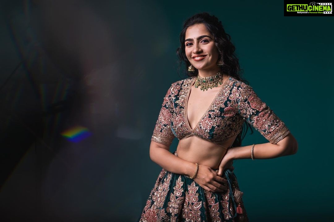 Rukmini Vasanth Instagram - 💌 lewk II 💌 Photography - @sujaynaidu . . Styling - @sujaynaidu . . Makeup- @makeupstoriesbygeethanjali . . Hair - @shailashankar_hairartist . . Outfit - @samyakkclothing . . Jewellery- @sriganeshjewellers . . Studio - @studiorental_bangalore . . Assistant - @naresh_power_king09 . Makeup assistant - @makeupstoriesbychaitra . . Special thanks - @harshitha.sujay