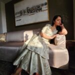 Rukmini Vasanth Instagram - 🌱🤍 Outfit courtesy @raw_mango Pictures courtesy @siddhant.nag