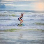 Rukmini Vasanth Instagram - One of the most amazing things #Banadariyalli has given me is the gift of surfing 🤙🏻 I can’t pretend that I am an excellent surfer or even a good one yet, but I can say, without a doubt, that I now love surfing. And this would not have been possible without the wonderful people at @surfingindia. Over just a week of training, they taught me the basics of surfing and how to stay safe in the water. I cannot recommend them enough 🌊 Thank you to all the people who have started me off on this addictive sport: Shamanth, Manju, Selva, Ashok, Jatin, Sahana, Kiran! In case I’ve forgotten to mention anyone I apologise ✨ 📸 @vijaymonteiro Mulki