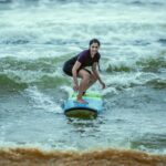 Rukmini Vasanth Instagram - One of the most amazing things #Banadariyalli has given me is the gift of surfing 🤙🏻 I can’t pretend that I am an excellent surfer or even a good one yet, but I can say, without a doubt, that I now love surfing. And this would not have been possible without the wonderful people at @surfingindia. Over just a week of training, they taught me the basics of surfing and how to stay safe in the water. I cannot recommend them enough 🌊 Thank you to all the people who have started me off on this addictive sport: Shamanth, Manju, Selva, Ashok, Jatin, Sahana, Kiran! In case I’ve forgotten to mention anyone I apologise ✨ 📸 @vijaymonteiro Mulki