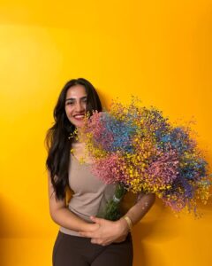 Rukmini Vasanth Instagram - The last 10 days have been filled with flowers and love. Thank you all so much. My heart (and every vase in my house) is full 🌹
