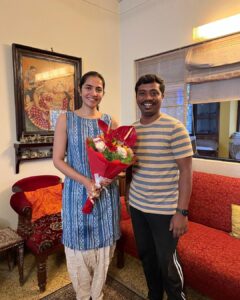 Rukmini Vasanth Instagram - The last 10 days have been filled with flowers and love. Thank you all so much. My heart (and every vase in my house) is full 🌹