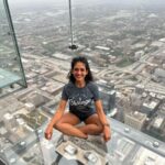 Rukmini Vijayakumar Instagram - I’ve been to Chicago several times…. But this is the first time that I spent a day doing all the touristy things… and I loved it 😁 #skydeck #chicago #navypier #willistower #visitchicago #dancerlife #tour Skydeck Chicago