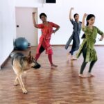 Rukmini Vijayakumar Instagram - Thought this one had to be a reel . Kong trying to be a part of “The Goddess” choreography… 🤣 Come watch us perform Chennai October 20th Bangalore November 10th Hyderabad December 17th Only one week for #Chennai . Get your tickets soon! “The Goddess” Ticket links in my bio & www.dancerukmini.com @cycle.in_ presents @raadhakalpa ‘s production to celebrate the 75th Anniversary. Supported by @cycle.in_ Choreography @dancerukmini Music production @ambisub Featuring artists and composers: @raghuramvocals @ambisub @shyam_rhythmgam @khanjiraboy @keerthanavaidyanathan Dancers: @padmashree.ks @vadhani.asokan @priya.classical @samyukthajujare @anushayash @surabhigopal reanna & manasvee @raadhakalpa Video @vivianambrose Light design @gyandev #thefemale #goddess #devi #maharajni #sundari #divinity #indianculture #bharatanatyam #karanas #bharatnatyam