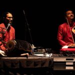 Rukmini Vijayakumar Instagram - “ANUBHAVA” , touring for @aimforsevausa with @ambisub & @rohanrhythm Light design @gyandev Light execution @zack.iza We’ve had a great run of shows the past few weeks and have 9 more shows to go! It was a very special performance last night in Boston. Looking forward to #albany tonight!! Photo @dotredstudios #violin #bharatanatyam #percussion #mridangam #indiandance #dancer #culture #tour #performers