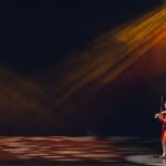 Rukmini Vijayakumar Instagram - “ANUBHAVA” , touring for @aimforsevausa with @ambisub & @rohanrhythm Light design @gyandev Light execution @zack.iza We’ve had a great run of shows the past few weeks and have 9 more shows to go! It was a very special performance last night in Boston. Looking forward to #albany tonight!! Photo @dotredstudios #violin #bharatanatyam #percussion #mridangam #indiandance #dancer #culture #tour #performers