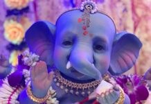 Rupali Ganguly Instagram - Ganguly cha Raja❤️🙏🏻 Day 1 ❤️ #ganeshchaturthi #anupamaa #rupaliganguly #home #family #happiness #festival #instagood Thank u @prasannatilak dada 💕🙏🏻
