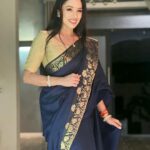 Rupali Ganguly Instagram - The Day of Maa Kushmanda ❤️🙏🏻 Day 4 Navratri 💙 She represents joy and creativity,stability and strength, elegance and dignity ❤️🙏🏻 #navratri #day4 #blue #rupaliganguly #anupamaa #jaimatadi #jaimahakal #instagood