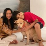 Rupali Ganguly Instagram - Panchami 💛🙏🏻 Maa Skandamata represents Motherhood Compassion and Heart full of love 🙏🏻❤️ Posting these pics with our precious child Radha Ganguly who blessed our lives with unconditional love and happiness for 11 years …. Our little Radhoo … run free over the rainbow bridge our baby girl …. Thank you for coming into our lives …. You will be missed forever … @vijayganguly @gangulirajani and Lakshmi thank for being the bestest family ever ❤️ #navratri #pet #radha #instagood #rupaliganguly #anupamaa #love #grateful #jaimatadi #jaimahakal
