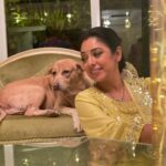 Rupali Ganguly Instagram - Panchami 💛🙏🏻 Maa Skandamata represents Motherhood Compassion and Heart full of love 🙏🏻❤️ Posting these pics with our precious child Radha Ganguly who blessed our lives with unconditional love and happiness for 11 years …. Our little Radhoo … run free over the rainbow bridge our baby girl …. Thank you for coming into our lives …. You will be missed forever … @vijayganguly @gangulirajani and Lakshmi thank for being the bestest family ever ❤️ #navratri #pet #radha #instagood #rupaliganguly #anupamaa #love #grateful #jaimatadi #jaimahakal