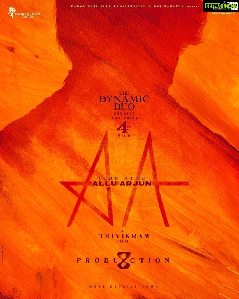 S. Thaman Instagram - The destiny gets bigger better larger when the energies are Put on right place with great momentum 🔥❤️‍🔥 taking place on its journey Everytime ✊ @alluarjunonline gaaru & #trivikram gaaru ♥️#on their #4th journey this is going to be A Epic and a LONG ONE 🔥💥 #happygurupurnima 💥✊ @haarikahassine @geethaarts #Alluarvindh gaaru #radhakrishna gaaru ( Chinnababu ) gaaru @nagavamsi19 🫶♥️🎧
