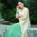 Sadha Instagram - 🌼🌼🌼 Stylist harinireddy Outfit @myriti Jewellery @kushalsfashionjewellery PC @ranjithpawan_photography #sadaa #picsoftheday