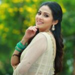 Sadha Instagram - Janmashtami wishes to you all! 🌼🌼🌼 Like Krishna, let’s be kind to all those around us, irrespective of their species! 💚 Stylist harinireddy Outfit @myriti Jewellery @kushalsfashionjewellery PC @ranjithpawan_photography #sadaa #janmashtami