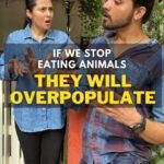 Sadha Instagram - The animals that we eat and exploit for food are not natural animals, they have all been domesticated, selectively bred, and modified in some way which means they were never meant to exist. Mumbai - मुंबई