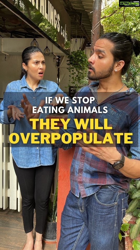 Sadha Instagram - The animals that we eat and exploit for food are not natural animals, they have all been domesticated, selectively bred, and modified in some way which means they were never meant to exist. Mumbai - मुंबई