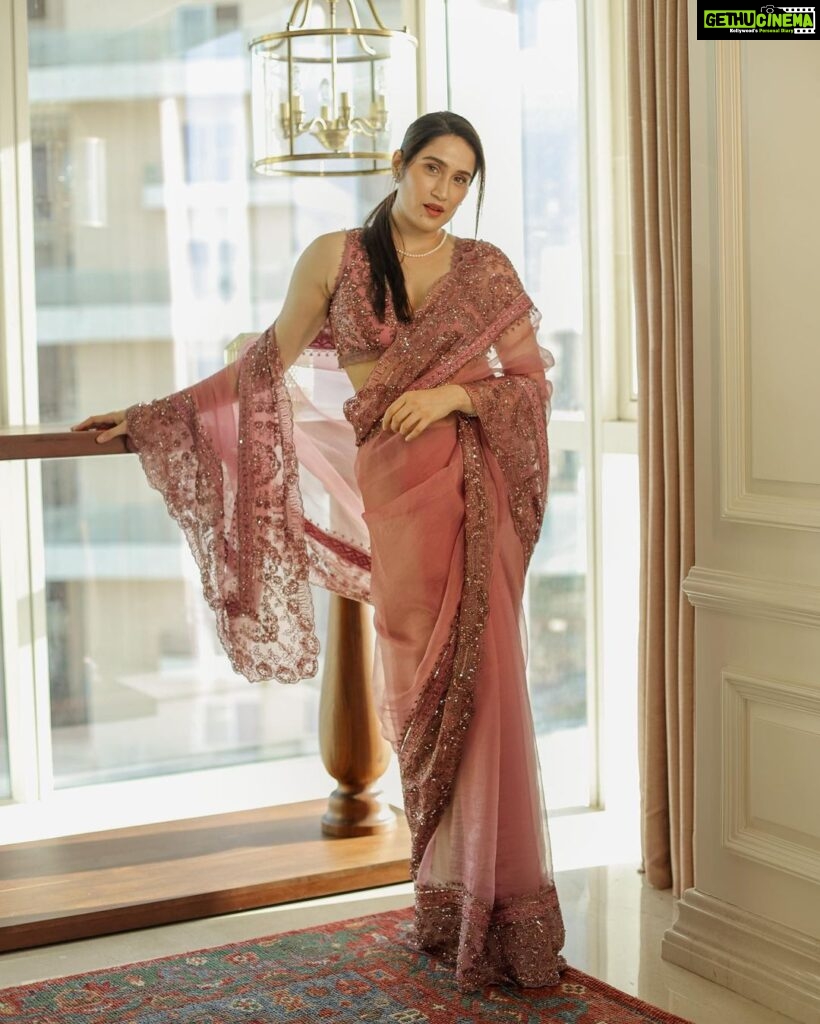 Sagarika Ghatge Instagram - Saree soiree, here’s to timeless fashion Wearing @jade_bymk