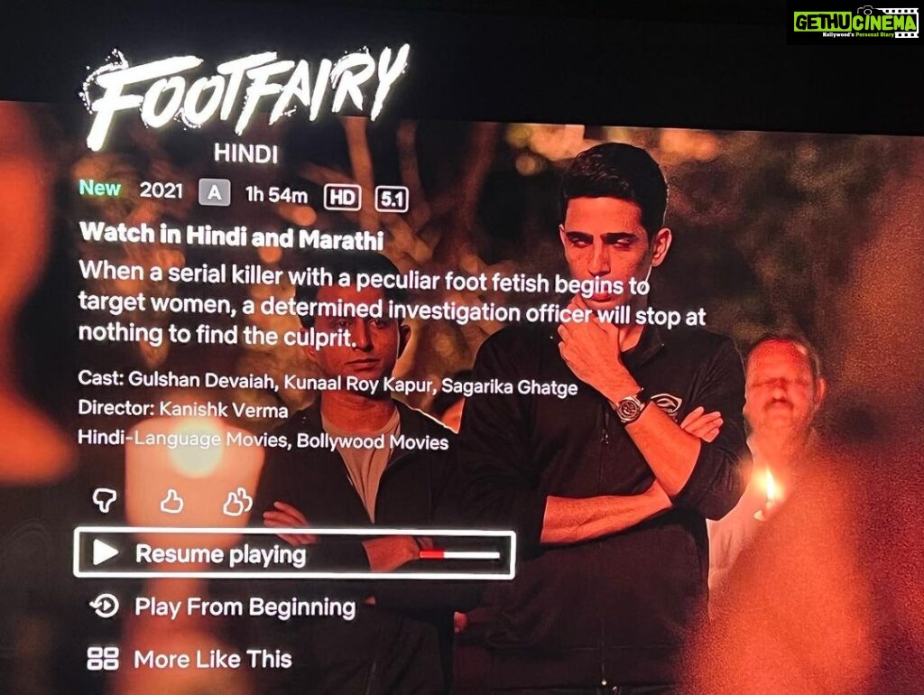 Sagarika Ghatge Instagram - Our film #footfairy is streaming now on @netflix_in. A bilingual film shot in hindi and marathi by @kanishk.varma. Hope you enjoy watching it ❤️ @gulshandevaiah78
