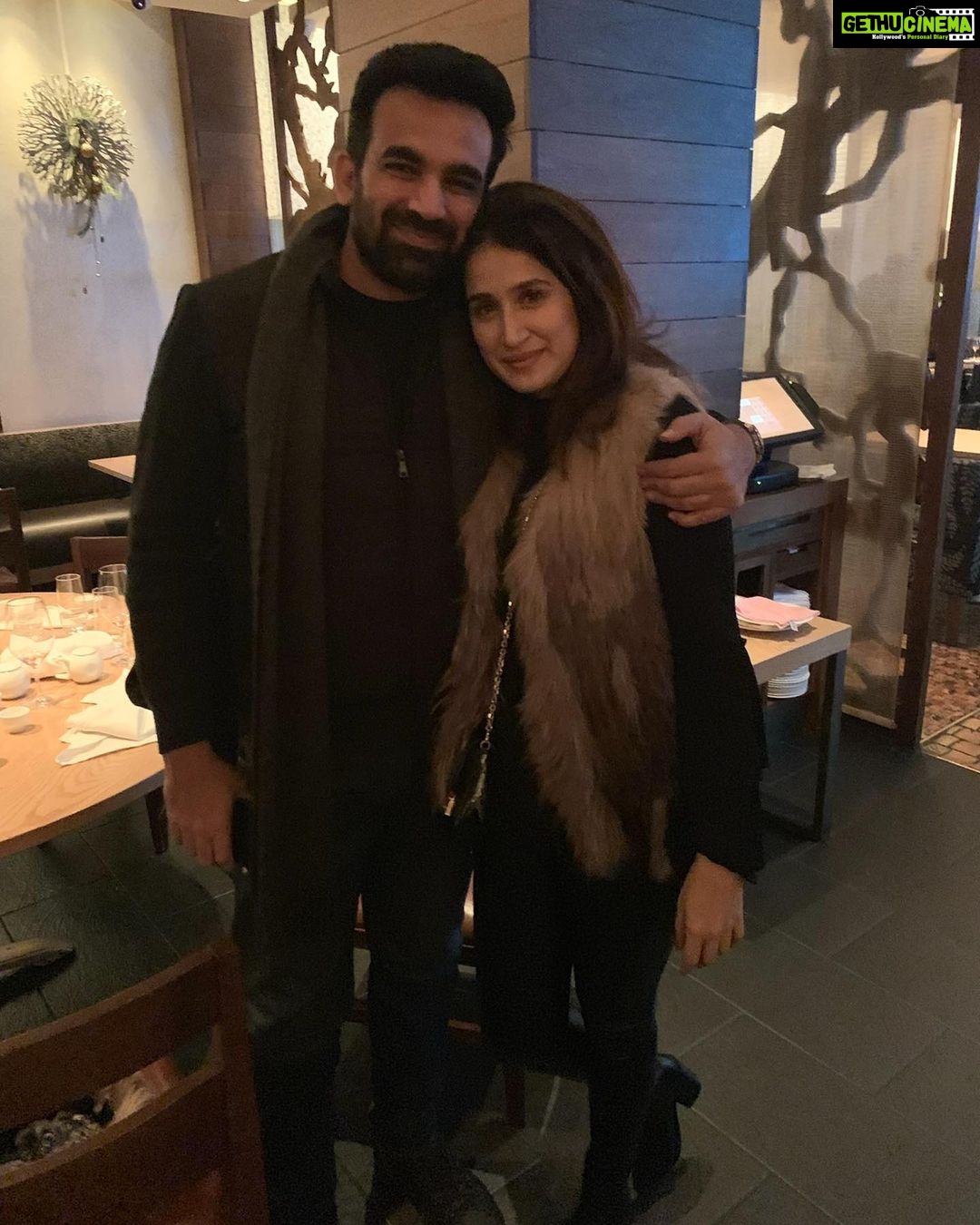Sagarika Ghatge - 420.9K Likes - To the best Man I know who I am lucky to cal mine. Happy Anniversary Zak. Love you so so much #gratefuleveryday🙏❤️❤️❤️❤️ @zaheer_khan34