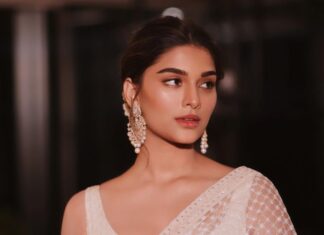Saiee Manjrekar Instagram - Thank you #LokmatMostStylish @rishidarda @lokmat 💗 Saree - @houseofneetalulla Jewellery - @tyaanijewellery Styled by - @anishagandhi3 @rochelledsa Assisted by - @lavinaajbani Pictures - @thetiltedlens Makeup - @mitavaswani Hair - @rasilaravariamua