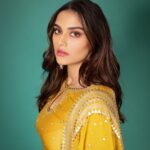 Saiee Manjrekar Instagram - 💛✨ HMU: @mitavaswani @rasilaravariamua Outfit: @priyalprakashhouseofdesign @dipublicrelations Jewellery: @minerali_store Styled by: @suvidhiijainn Assisted by: @dargadpoojaa 📸 : @pranav.foto