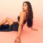 Saiee Manjrekar Instagram - 🪩 Outfit @adabymehar Jewellery @karishma.joolry Footwear @stevemaddenindia Styled by @sheefajgilani Style team @astha_kothari @jhanvikhatwani_ Makeup @miimoglam Hair @kimberlyychu 📸 @tejasnerurkarr