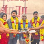 Sakshi Agarwal Instagram - #Saara begins its journey with blessings from the Maestro #illiyaraja sir. . A heroine centric film ❤️ battling between love and true friendship. Yet another action packed🔥 . Shooting begins in full flow. . @iamsakshiagarwal #YogiBabu #Ilayaraja sir @Bharathiraja sir #KarthikRaja #RoboShankar @rajithkanna8 #Viswadreamworld @vijayvishwaofficial @sultha.raja786 . Thank you @samyakksarees @lakshana_priya_mua @jonnyjd5 Chennai, India