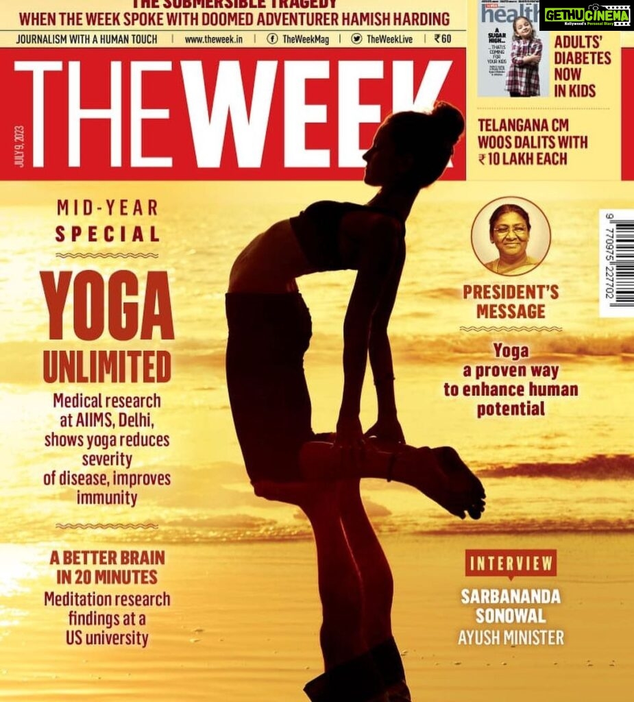 Sakshi Pradhan Instagram - @theweek_magazine #Yoga #Unlimited! #SpiritualGrowth 🧘🏽‍♀️ .. .. .. .. .. .. .. .. .. .. .. .. .. .. .. .. .. .. .. .. .. .. .. #Theweekmagazine #Editorial #instagram #newsarticle #postivequotes #healthnews #yogalove #footstepsofmyfather