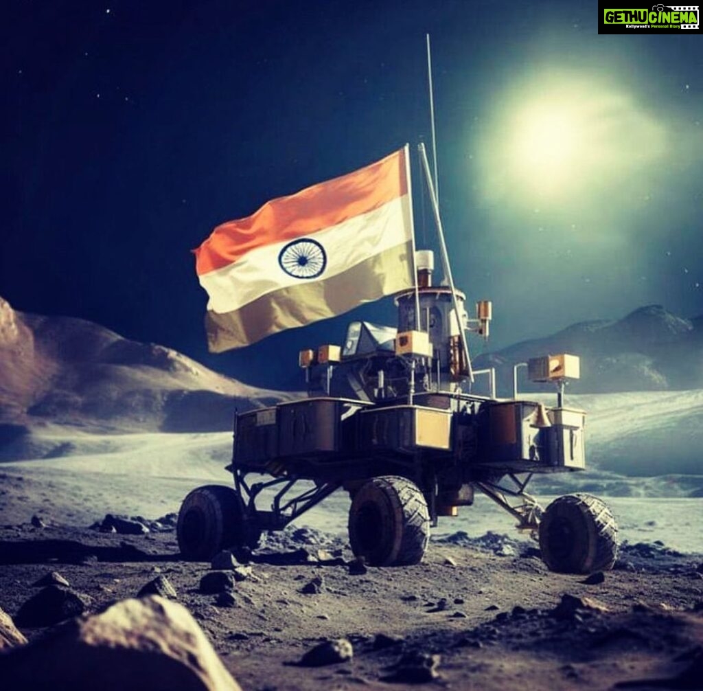 Sakshi Pradhan Instagram - 🌕 "Eyes on the Moon: #Chandrayaan3 , #India is the First Nation to land on the Moon & #triumph, has #touched down at the #enigmatic #SouthPole of our #celestial neighbor. 🚀🌠 As we #continue to push the boundaries of #exploration, let's take a #moment to #marvel at the #dedication and #scientific #prowess that made this #possible. 🌌🛰️ Join me in #celebrating this giant leap for India's space ambitions and #humanity's #unquenchable #thirst for #knowledge! 🌠👨‍🚀🇮🇳 #Chandrayaan3 #LunarExploration #ProudIndianInSpace" 🌌🚀 #JaiHind #space #spaceexploration 23/08/2023 @isroindiaofficial @isro.in 👏#scientists #indianews