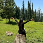 Samiksha Jaiswal Instagram – Wander where the wifi is weak!🌲 Kashmir