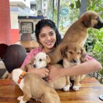 Samyukta Hornad Instagram - I’ve got 99 Problems but falling in love ain’t one, Love; what poets try to capture, what actors try to portray, what people yearn for, is really just a combination of Oxytocin, Adrenaline, Dopamine and Serotonin. It’s probably why they say, in life you can keep falling in love. Which is how I maintain my mental equilibrium (🤪) If you want to succeed in life… you have to find your own pass to your happy hormones. It’s also, cuddle weather in Bangalore and here is your way to get the perfect fix of Serotonin the love hormone also known as the cuddle hormone. Why you should adopt: If you buy a dog from a pet store, online seller or flea market, you’re almost certainly getting a dog from a puppy mill. Puppy mills are factory-style breeding facilities that put profit above the welfare of dogs. Animals from puppy mills are housed in shockingly poor conditions with improper medical care and are often very sick and behaviourally troubled as a result. Thank you @manjaricolaco for starting this campaign, for making me the ambassador for South Bangalore Cares. 🌸 You are awesome. Thanks @laxmikrishnaofficial for this lovely doggo jacket… it’s too cute. 🌸 #LoveHormone #Love #Cuddle #Bangalore #Adopt #Indie #Dog