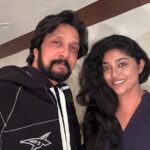 Samyukta Hornad Instagram – Happy birthday to the calmest storm @kichchasudeepa sir. I’m most excited to be working with sir on #K46 #MAX 🔥 

Here’s the title teaser playlist: bit.ly/K46TitleTeaser 🔥 

I know #K47 will be epic because of sir’s love, passion and in-depth knowledge on just everything to do with films. Super grateful for this opportunity. Wishing you the bestestest in everything sir. 🤍🌸 

#K46 #Max #KK #K47 #kicchasudeep