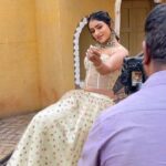 Sangeetha Sringeri Instagram - Bts of the beautiful shoot by the makeup artist @makeupbyvinutha and videographer @arunkummar_portraits Location @destino_the