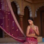 Sangeetha Sringeri Instagram - 💕 Make up and Hairstyle by the beautiful @makeupbyvinutha Mindblowing photography by @arunkummar_portraits Location: @destino_the #SangeethaSringeri #Actor #actress #kfi #model #indianactor #traditional #ethnic