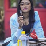Sangeetha Sringeri Instagram - Our Sangeetha is all shades of moods 💗 Whats your mood today? Outfit : @laxmikrishnaofficial #BBK10 #sangeethasringeri #happybiggboss #voteforsangeetha #colourskannada #jiocinema