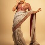 Sangeetha Sringeri Instagram - ❤️‍🔥 Styled by: @styleline_bydee & @beingstyl Photography: @theportraitstudio_tps Outfit: @samyakkclothing MUA: @dheerajamakeovers Studio: @tps_spaces