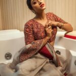 Sangeetha Sringeri Instagram - • E L E G A N C E • Styled by: @styleline_bydee & @beingstyl Photography: @theportraitstudio_tps Outfit: @samyakkclothing MUA: @dheerajamakeovers Studio: @tps_spaces