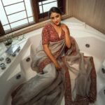 Sangeetha Sringeri Instagram - Elegance never goes out of style✨ Styled by: @styleline_bydee & @beingstyl Photography: @theportraitstudio_tps Outfit: @samyakkclothing MUA: @dheerajamakeovers Studio: @tps_spaces