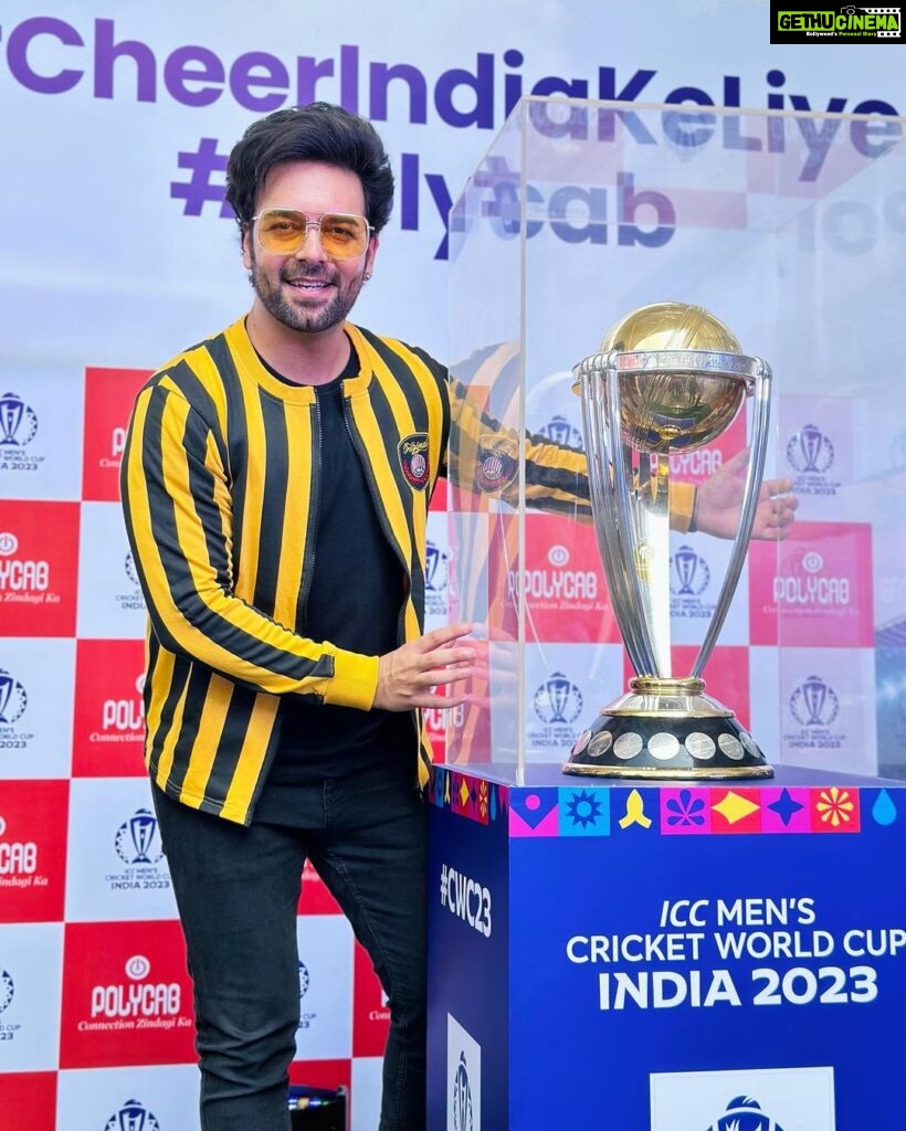 Sanjay Gagnani Instagram - Glad to be the first one to show you the World Cup! #iccmenscricketworldcup2023 🏆 Palladium Mall