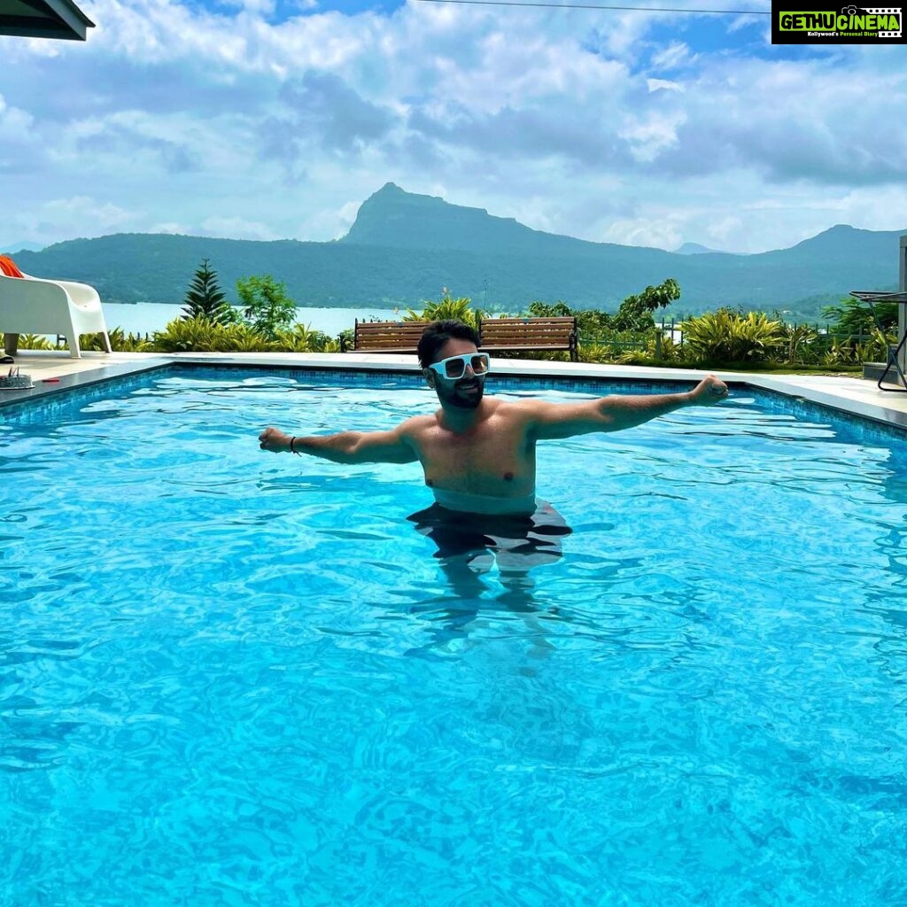 Sanjay Gagnani Instagram - If you wanna be cool, Then go in the pool 😉😋 #weekendvibes Pavana Lake