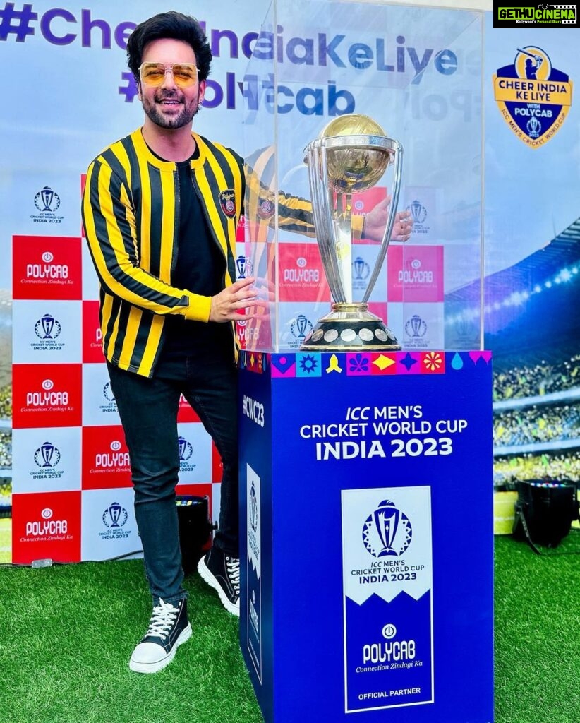 Sanjay Gagnani Instagram - Glad to be the first one to show you the World Cup! #iccmenscricketworldcup2023 🏆 Palladium Mall