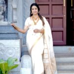 Sanjjanaa Instagram - I really enjoy my time in Kerala as I am shooting for my Malayalam film @kundara_andiyappees , i’m still due to be shooting my last schedule and I am so overjoyed to learn about the Kerala tradition, their special festival, Onam and the significance of this beautiful Kerala saree that I am wearing which is bought to me by @iyra_designstudio ❤️ The Kerala saree is known for its simplicity and understated beauty. It is usually made from handloom cotton, which is comfortable to wear in the tropical climate of Kerala. The saree is often paired with a matching blouse and adorned with traditional jewelry like gold earrings and bangles. #Onam is a festival celebrated in the state of #Kerala in #India, and holds great significance in the cultural heritage of the region. It is a harvest festival that marks the homecoming of the mythical King Mahabali and is observed with immense enthusiasm and joy. In conclusion, both Onam festival and the Kerala saree hold immense significance in the cultural heritage of Kerala. Onam celebrates the spirit of unity, harmony, and gratitude, while the Kerala saree represents the elegance, grace, and cultural identity of the state. Both are beautiful expressions of tradition and serve as reminders of the rich cultural heritage of Kerala. wish me luck for my re-entry @kundara_andiyappees in my malyalam film journey .. this will be my very first film after I have become a mother ❤️ need, everybody’s blessings and support ❤️ Kochi, India
