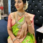 Sanjjanaa Instagram - Beautiful blouse & my look is curated by @vibbhinna ❤️ Real diamond Jewellry by @srikrishnadiamondsandjewellery .. South Indian sarees are known for their vibrant colors, rich fabrics, and intricate designs. There are several types of South Indian sarees that hold special significance in the region's traditions. Let me share some of the popular ones with you… Like Kanjeevaram Saree This saree from Tamil Nadu is renowned for its pure silk fabric and intricate motifs, often inspired by temples and nature. Kanjeevaram sarees are considered highly luxurious and are traditionally worn on special occasions like weddings. South Indian sarees, regardless of their specific type, are often worn with traditional jewelry like temple jewelry, adding to the overall elegance and authenticity of the outfit. The rich heritage and cultural significance associated with South Indian sarees make them truly unique and beloved by people across the globe. Kasavu Saree .. Kasavu sarees, also known as Kerala sarees, are made from handwoven cotton fabric with a golden border known as kasavu. These sarees are typically off-white or cream in color and are associated with the beautiful culture and traditions of Kerala. This one I’m flaunting is a Gadwal Saree … Originating from Telangana, Gadwal sarees are known for their unique integration of cotton and silk fabrics. They feature large-sized motifs and a contrasting pallu that adds to their distinct charm. Pochampally Saree … Pochampally sarees, from the Telangana region, are crafted with an intricate tie-and-dye technique called "ikat." These sarees come in a variety of colors and designs and are highly valued for their meticulous craftsmanship. I completely believe that saree on our Indian woman is by far an excellent & the most beautiful Elegant option . Karnataka, Bangalore