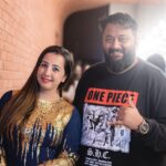 Sanjjanaa Instagram - @all_ok_official , it was so much fun to bump into you & @niranjan_deshpande , at the launch of @tyde in Hennur in #nammabengaluru . congratulations @all_ok_official on the grand success of your song in both #bollywood & #kannadaindustry … 💐 You have a very very bright future and you are going to go places 💐 for everyone who has not yet watched the song go watch it right now the link is in @all_ok_official ‘s instagram bio 💐 Karnataka, Bangalore