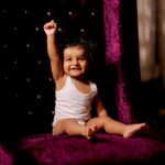 Sanjjanaa Instagram - So adorable 😍😍😍😍 thanx Santosh uncle @concepts_equinoxe , @equinoxestillmediaa for clicking some of the best pictures of my childhood , thanx mom @sanjjanaagalrani to be my best cheerleader leader , @tinyhugs_blr to stylus and make us look so cool . Karnataka, Bangalore