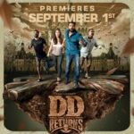 Santhanam Instagram - DD RETURNS TRAILER OUT NOW! 🤩 Get ready to scream... with laughter! The biggest comedy blockbuster of the year is coming to ZEE5! Premieres 1st September! Stay tuned!✨ @premanand031 @rkentrtaiment @surofficial @masoomshankarofficial @thangadurai_actor #ddreturns #galattagang #santhanam #comedyking #zee5 #comingsoon #onlyonzee5 #santa #horrorcomedy #horror #comedy