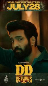 Santhanam Instagram - 1 day to go 👻 😎
Bookings open now!
#ddreturnsfromjuly28 
@premanand031 @rkentrtaiment @surofficial @masoomshankarofficial @thinkmusicofficial @thangadurai_actor @onlynikil #ihorsepictures